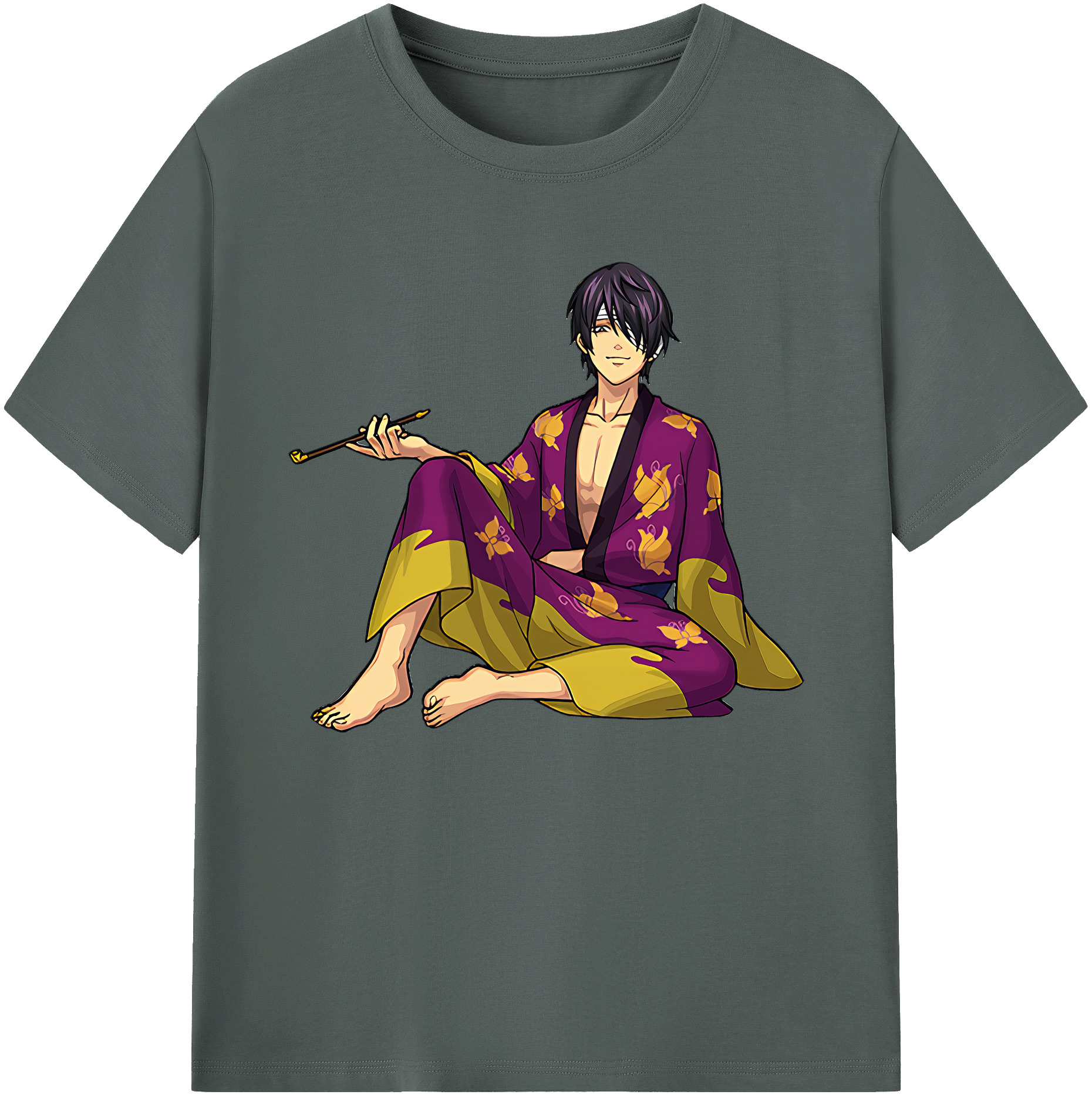 （画像用） ぎんたま 坂田銀時（さかたぎんとき） 神楽 志村新八（しむら しんぱち） GINTAMA Sakata Gintoki Kagura Shimura Shinpachi 綿100％ メンズ半袖Tシャツ｜肌触りやわらか＆通気性